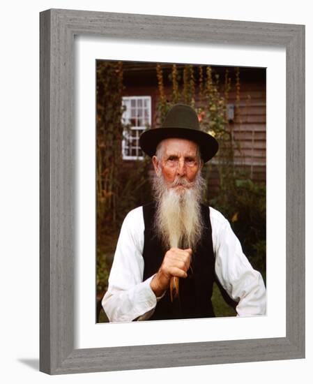 Elerly Man in the Berkshires-Alfred Eisenstaedt-Framed Photographic Print