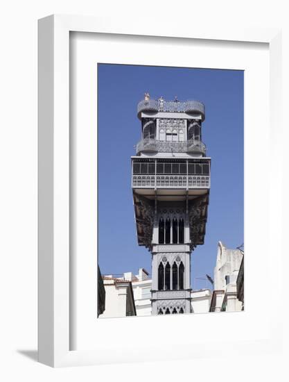 Elevador de Santa Justa, Santa Justa Elevator, Baixa, Lisbon, Portugal, Europe-Markus Lange-Framed Photographic Print