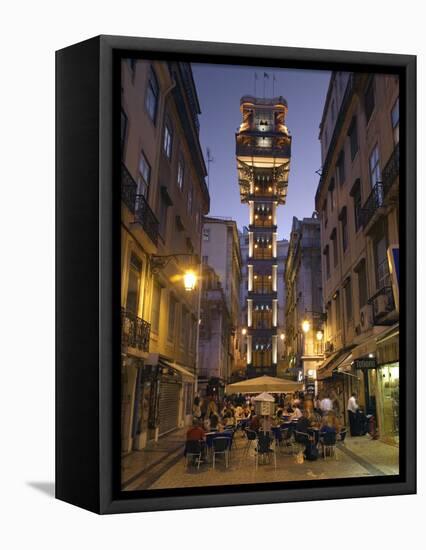 Elevador Do Carmo, Baixa, Lisbon, Portugal-Demetrio Carrasco-Framed Premier Image Canvas