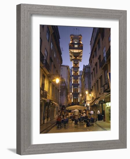 Elevador Do Carmo, Baixa, Lisbon, Portugal-Demetrio Carrasco-Framed Photographic Print