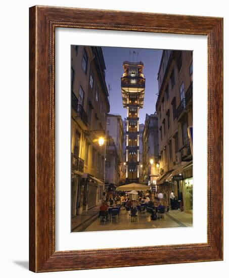 Elevador Do Carmo, Baixa, Lisbon, Portugal-Demetrio Carrasco-Framed Photographic Print