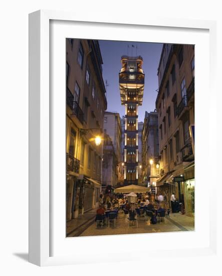 Elevador Do Carmo, Baixa, Lisbon, Portugal-Demetrio Carrasco-Framed Photographic Print