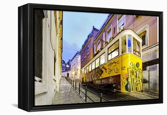 Elevador Do Lavra, Lisbon, Portugal-Axel Schmies-Framed Premier Image Canvas