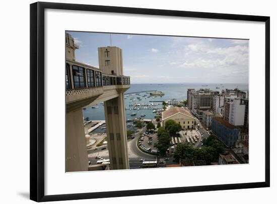 Elevador Lacerda, Salvador (Salvador de Bahia), Bahia, Brazil, South America-Yadid Levy-Framed Photographic Print