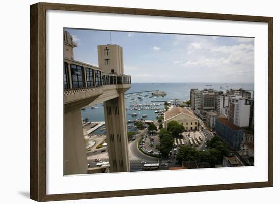 Elevador Lacerda, Salvador (Salvador de Bahia), Bahia, Brazil, South America-Yadid Levy-Framed Photographic Print