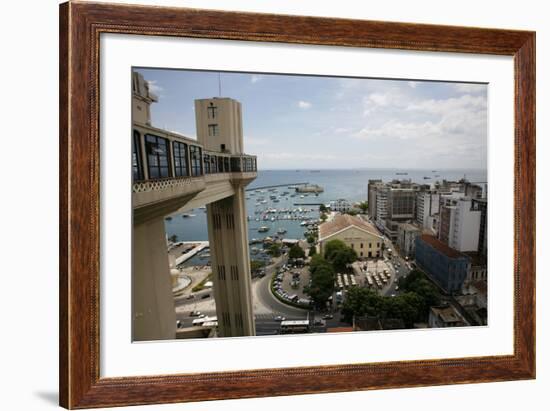 Elevador Lacerda, Salvador (Salvador de Bahia), Bahia, Brazil, South America-Yadid Levy-Framed Photographic Print