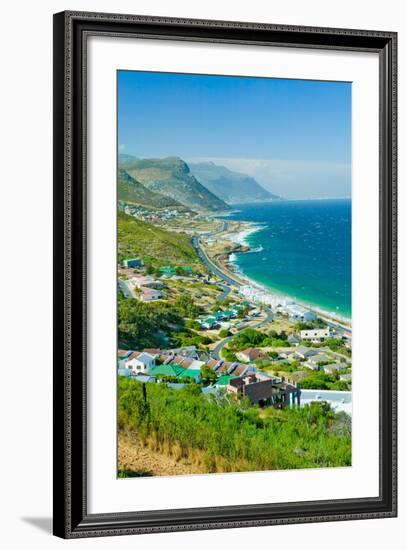 Elevated scenic views on the way to Cape Point, Cape of Good Hope, outside of Cape Town, South A...-null-Framed Photographic Print