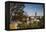 Elevated Skyline with Old Courthouse, Sioux Falls, South Dakota, USA-Walter Bibikow-Framed Premier Image Canvas