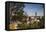 Elevated Skyline with Old Courthouse, Sioux Falls, South Dakota, USA-Walter Bibikow-Framed Premier Image Canvas