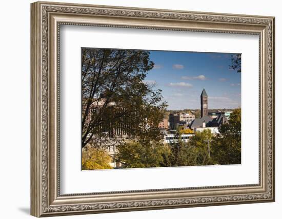 Elevated Skyline with Old Courthouse, Sioux Falls, South Dakota, USA-Walter Bibikow-Framed Photographic Print