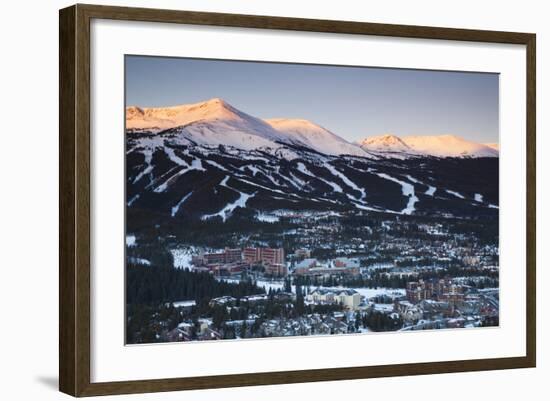 Elevated Town View from Mount Baldy, Breckenridge, Colorado, USA-Walter Bibikow-Framed Photographic Print