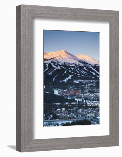 Elevated Town View from Mount Baldy, Breckenridge, Colorado, USA-Walter Bibikow-Framed Photographic Print