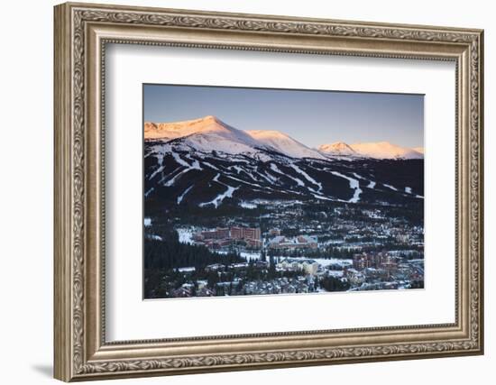 Elevated Town View from Mount Baldy, Breckenridge, Colorado, USA-Walter Bibikow-Framed Photographic Print