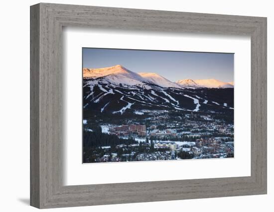 Elevated Town View from Mount Baldy, Breckenridge, Colorado, USA-Walter Bibikow-Framed Photographic Print