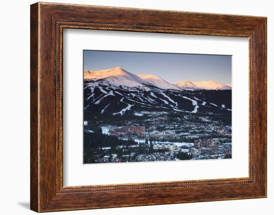 Elevated Town View from Mount Baldy, Breckenridge, Colorado, USA-Walter Bibikow-Framed Photographic Print