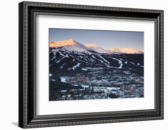 Elevated Town View from Mount Baldy, Breckenridge, Colorado, USA-Walter Bibikow-Framed Photographic Print