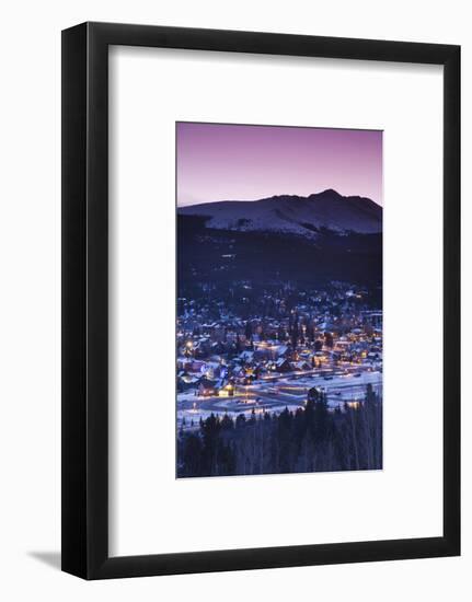 Elevated Town View from Mount Baldy, Breckenridge, Colorado, USA-Walter Bibikow-Framed Photographic Print