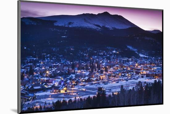 Elevated Town View from Mount Baldy, Breckenridge, Colorado, USA-Walter Bibikow-Mounted Photographic Print