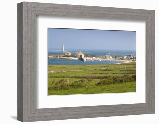 Elevated Town View, Goury, Normandy, France-Walter Bibikow-Framed Photographic Print