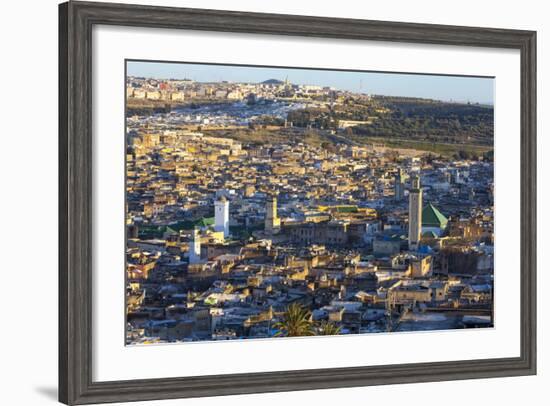 Elevated View across the Old Medina of Fes-Doug Pearson-Framed Photographic Print
