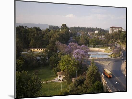 Elevated View Looking Towards the Hilton Hotel, Addis Ababa, Ethiopia, Africa-Gavin Hellier-Mounted Photographic Print