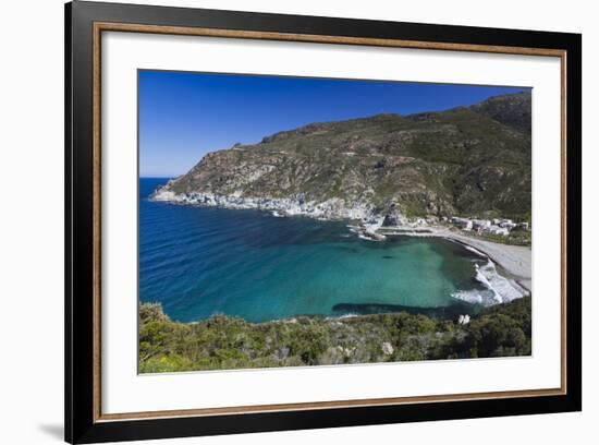 Elevated View, Marine De Giottani, Le Cap Corse, Corsica, France-Walter Bibikow-Framed Photographic Print