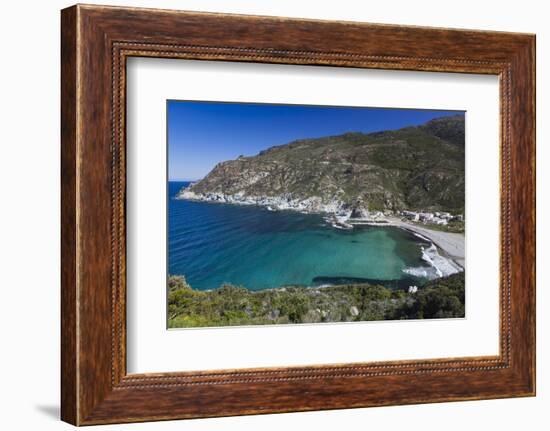 Elevated View, Marine De Giottani, Le Cap Corse, Corsica, France-Walter Bibikow-Framed Photographic Print