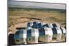 Elevated View of a Residential Geodesic Dome Structure, Called 'Zome', Corrales, NM, 1972-John Dominis-Mounted Photographic Print