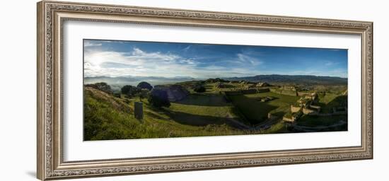 Elevated View of Archaeological Site, Monte Alban, Oaxaca, Mexico-null-Framed Photographic Print