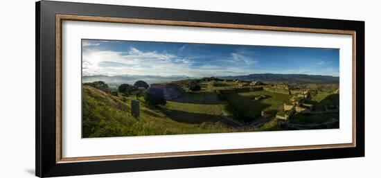 Elevated View of Archaeological Site, Monte Alban, Oaxaca, Mexico-null-Framed Photographic Print