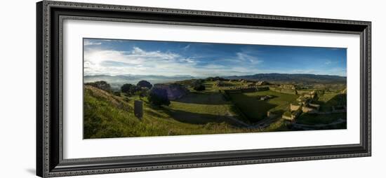 Elevated View of Archaeological Site, Monte Alban, Oaxaca, Mexico-null-Framed Photographic Print