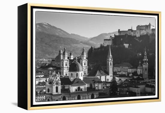 Elevated view of buildings in city, Salzburg, Salzburgerland, Austria-Panoramic Images-Framed Premier Image Canvas