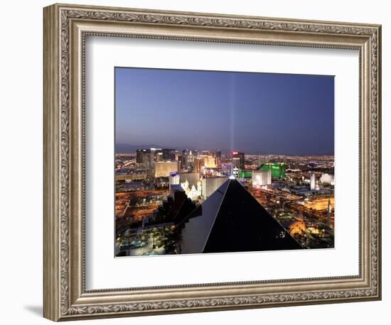 Elevated View of Casinos on the Strip, Las Vegas, Nevada, United States of America, North America-Gavin Hellier-Framed Photographic Print