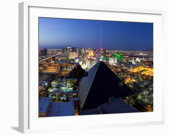 Elevated View of Casinos on the Strip, Las Vegas, Nevada, USA-Gavin Hellier-Framed Photographic Print