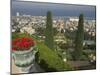 Elevated View of City Including Bahai Shrine and Gardens, Haifa, Israel, Middle East-Eitan Simanor-Mounted Photographic Print