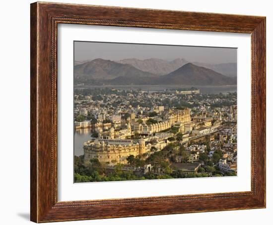Elevated view of City Palace, Udaipur, India-Adam Jones-Framed Photographic Print