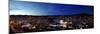 Elevated view of cityscape at sunset, Guanajuato, Mexico-null-Mounted Photographic Print