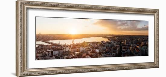 Elevated View of Cityscape from the Galata Tower, Beyoglu, Istanbul, Turkey-null-Framed Photographic Print