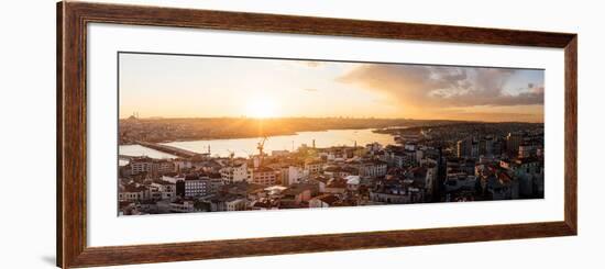 Elevated View of Cityscape from the Galata Tower, Beyoglu, Istanbul, Turkey-null-Framed Photographic Print