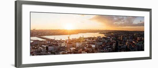 Elevated View of Cityscape from the Galata Tower, Beyoglu, Istanbul, Turkey-null-Framed Photographic Print