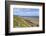 Elevated View of Colourful Beach Huts on West Cliff Beach-Eleanor Scriven-Framed Photographic Print