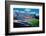 Elevated view of Gillette Stadium, home of Super Bowl champs, New England Patriots, NFL Team, Bo...-null-Framed Photographic Print