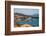 Elevated view of harbour and Palau town, Palau, Sardinia, Italy, Mediterranean, Europe-Frank Fell-Framed Photographic Print