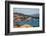 Elevated view of harbour and Palau town, Palau, Sardinia, Italy, Mediterranean, Europe-Frank Fell-Framed Photographic Print