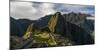 Elevated View of Inca Ruins, Machu Picchu, Urubamba Valley, Cusco City, Peru-null-Mounted Photographic Print