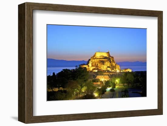 Elevated View of Old Fortress and Maitland Rotunda, Greek Islands-Neil Farrin-Framed Photographic Print