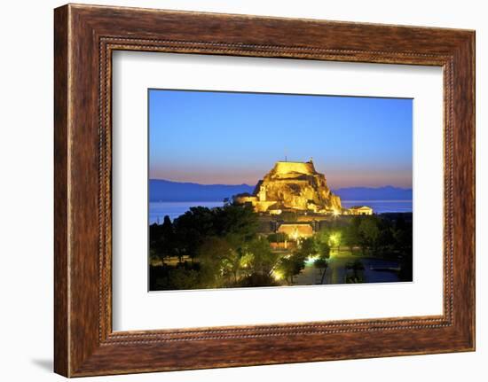 Elevated View of Old Fortress and Maitland Rotunda, Greek Islands-Neil Farrin-Framed Photographic Print