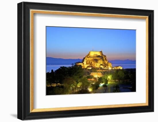 Elevated View of Old Fortress and Maitland Rotunda, Greek Islands-Neil Farrin-Framed Photographic Print