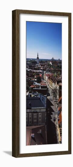 Elevated view of Old town, Tallinn, Estonia-null-Framed Photographic Print