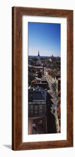 Elevated view of Old town, Tallinn, Estonia-null-Framed Photographic Print